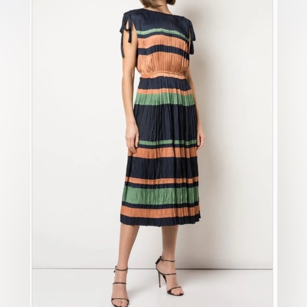 ULLA JOHNSON Alessa Midi Dress in Midnight Sz 2